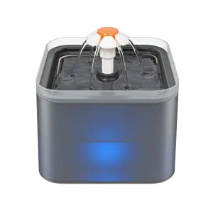 وعاء من البلاستيك للحيوانات الأليفة 2 لتر مع . 2L Plastic Pet Bowl with LED Light and Activated