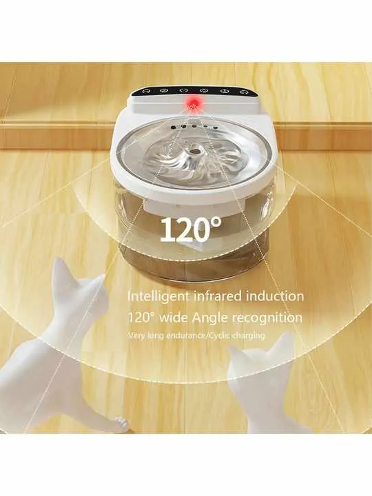 بطارية أوتوماتيكية قابلة لإعادة الشحن 3 لتر . 3L/0.8 oz/0.8 gal Rechargeable Automatic Pet Fountain