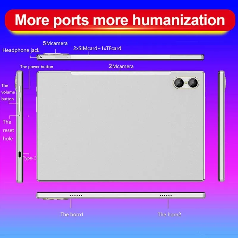 10.1 Inch 4g Tablet Pc 4gb 32gb Android 8.0 Octa Core Dual Sim Gps Otg Wifi Bt