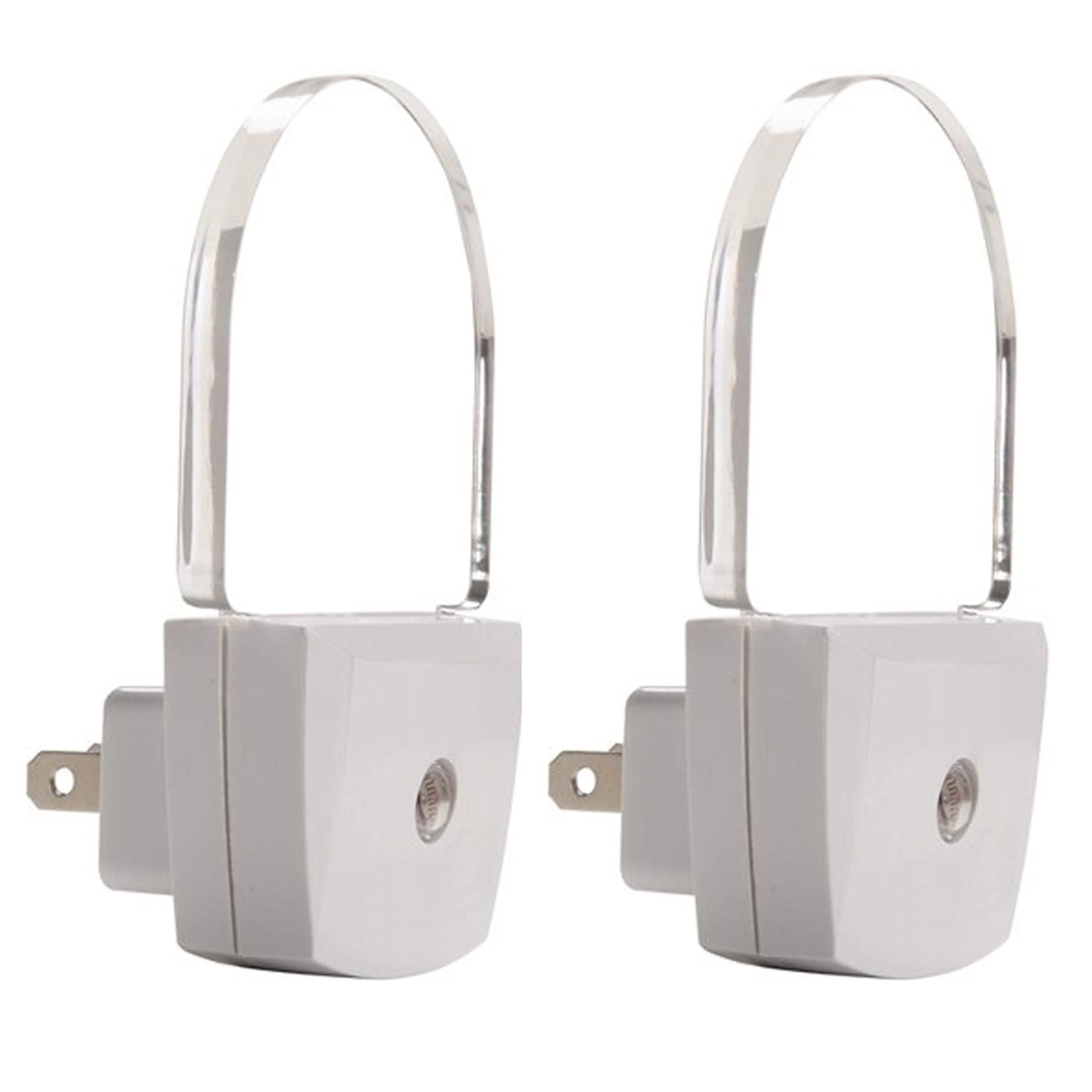 2 Pc Automatic Plug In LED Night Light Dusk Dawn Sensor Nightlight Energy Saver