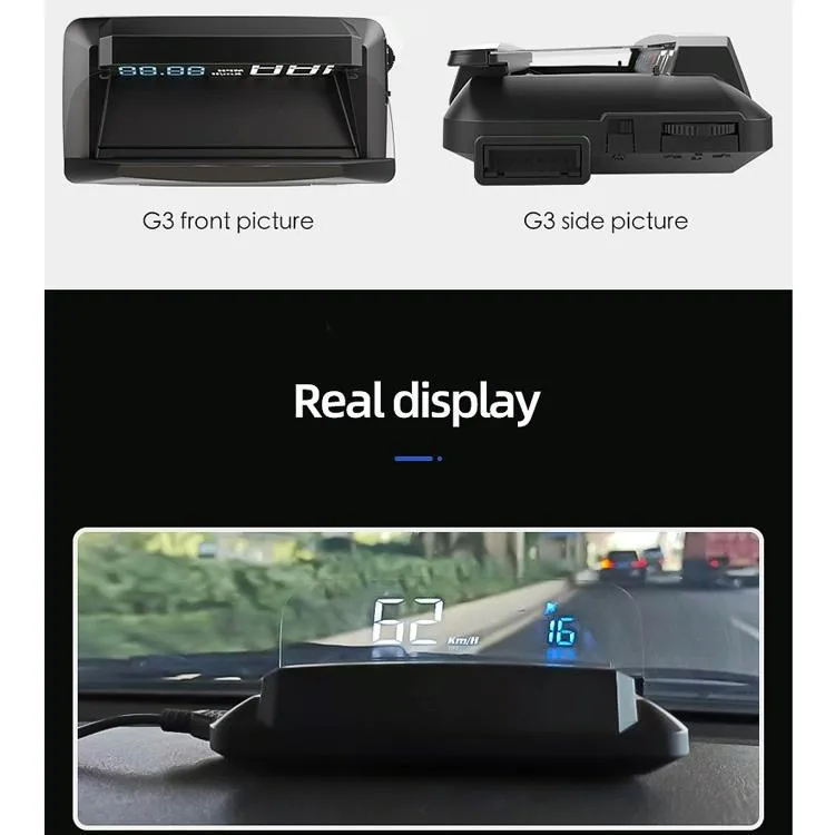 5 Inch Car Hud Gps Speed Display Satellite Navigation