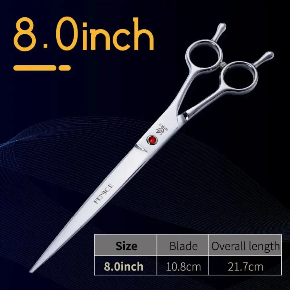 7.0 7.5 8.0 Professional Pet Grooming Cutting Scissors Straight Cutting Shear