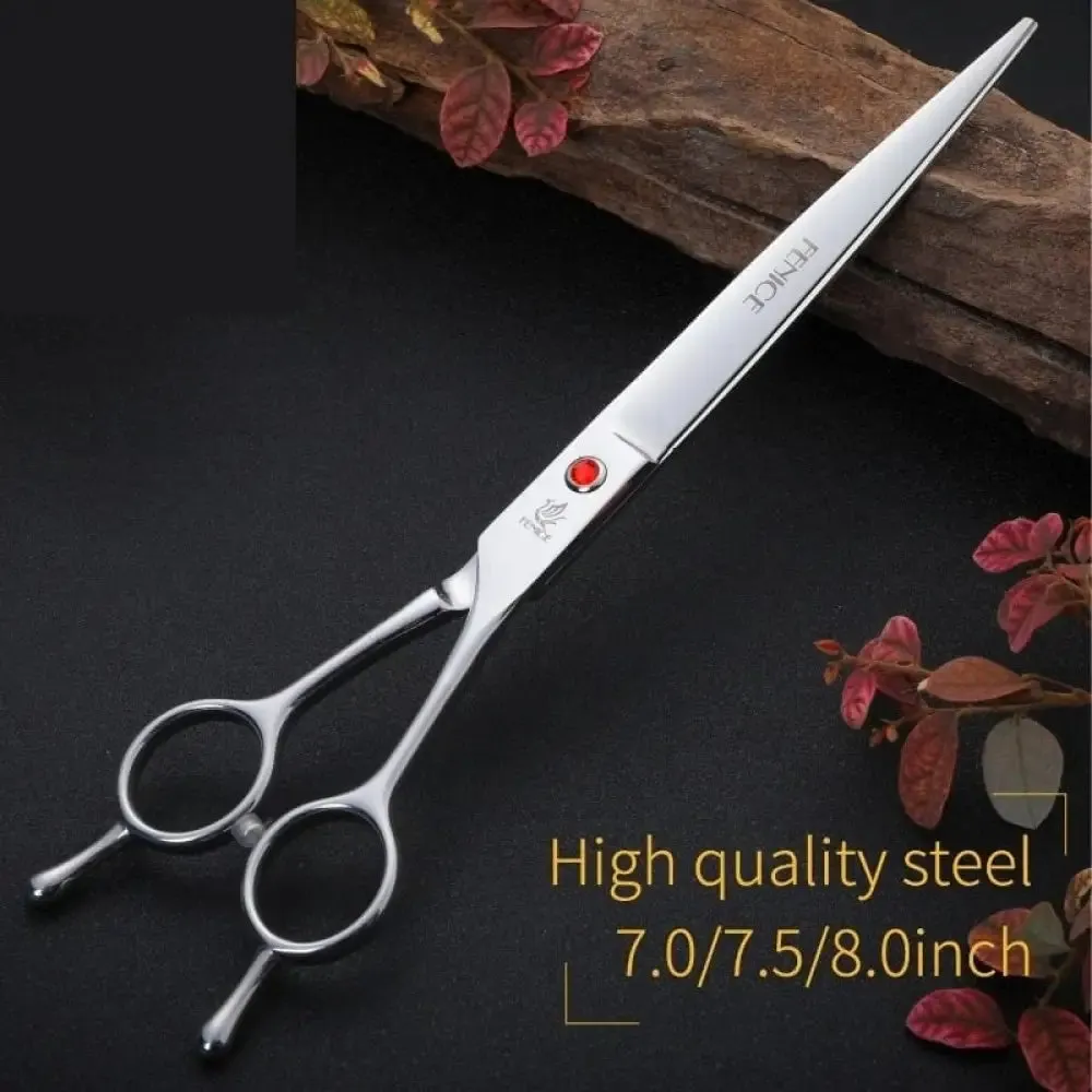 7.0 7.5 8.0 Professional Pet Grooming Cutting Scissors Straight Cutting Shear