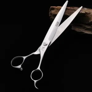 7.25 Inch Japan 440c Pet Grooming Straight Cutting Scissors Pet Groomer Accesory Japan 440c