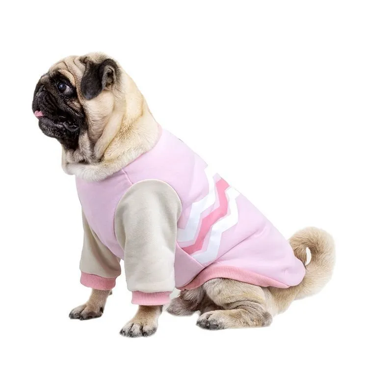 Autumn And Winter -New Dog Clothes Cotton Wave -Warm Sweater- Pet Leisure Sweater Pet Supplies