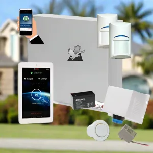 Bosch Solution 2000 Security Alarm System with 2 x Gen 2 Tritech Detectors  7" Touch Screen Code pad  IP Module