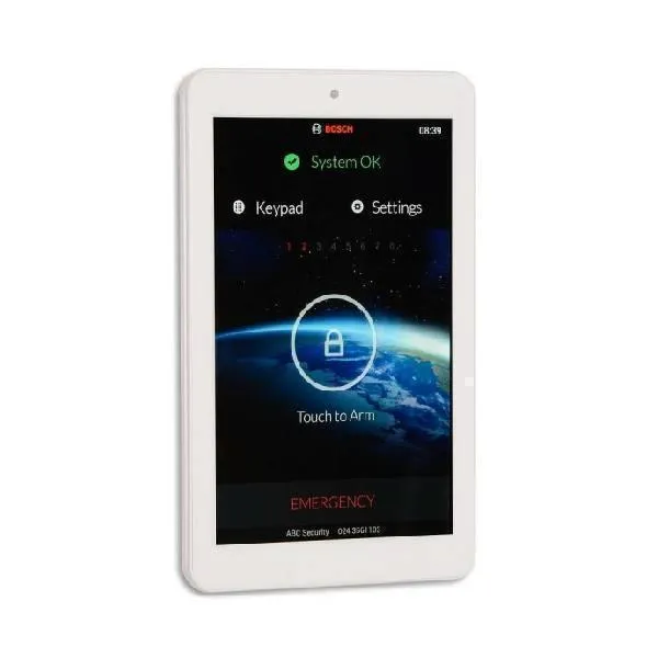 Bosch Solution 2000 Security Alarm System with 2 x Gen 2 Tritech Detectors  7" Touch Screen Code pad  IP Module
