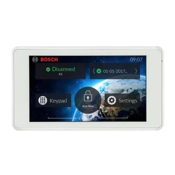 Bosch Solution 2000 Security Alarm System with 2 x Tritech Detectors  5" Touch Screen Cod