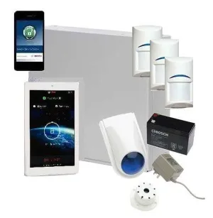 Bosch Solution 3000 Alarm System with 3 x Gen 2 PIR Detectors  7" Touch Screen Code pad IP Module