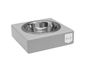 Bowl and Bone Grey Single Dog Bowl