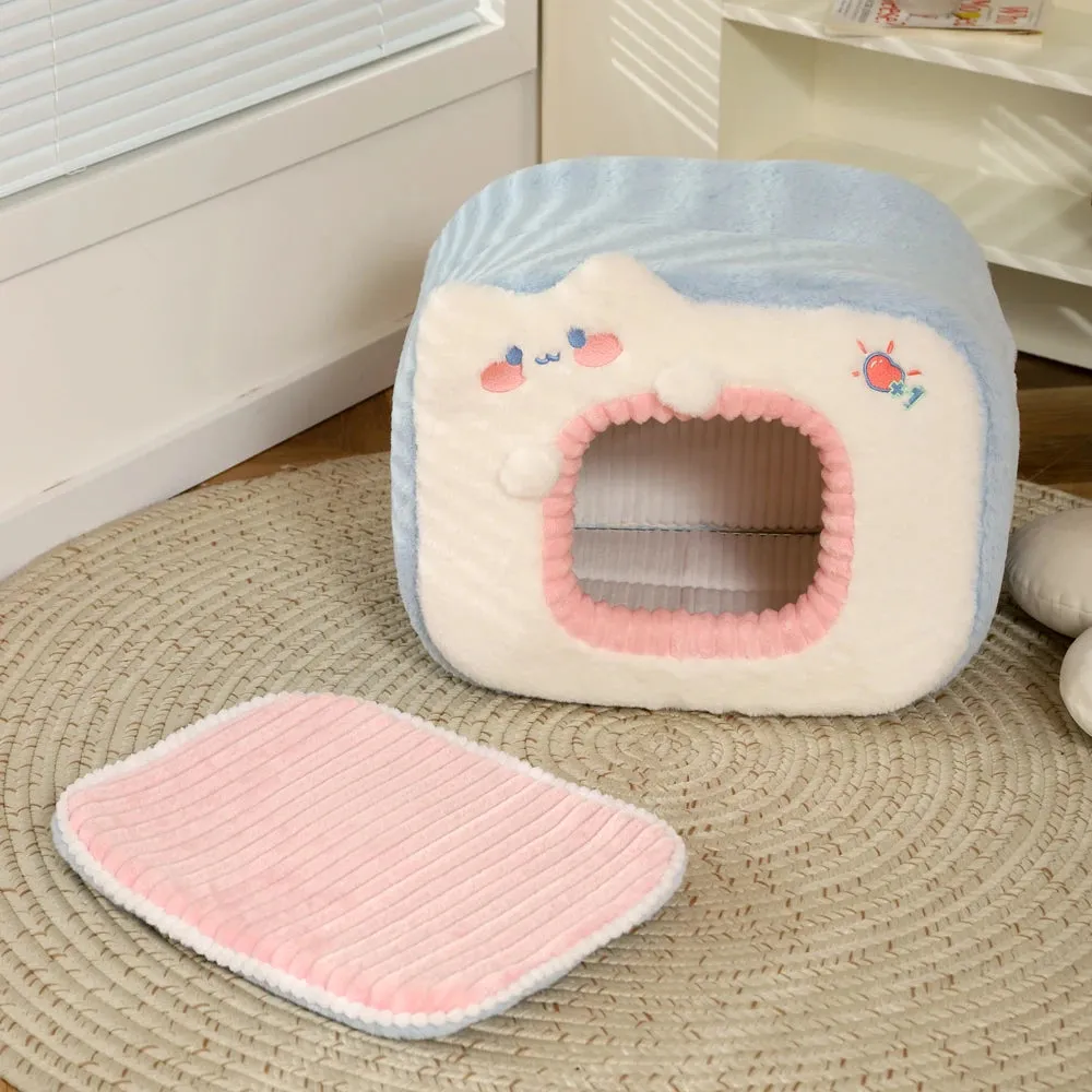 Cozy Cat Bed with Cushion