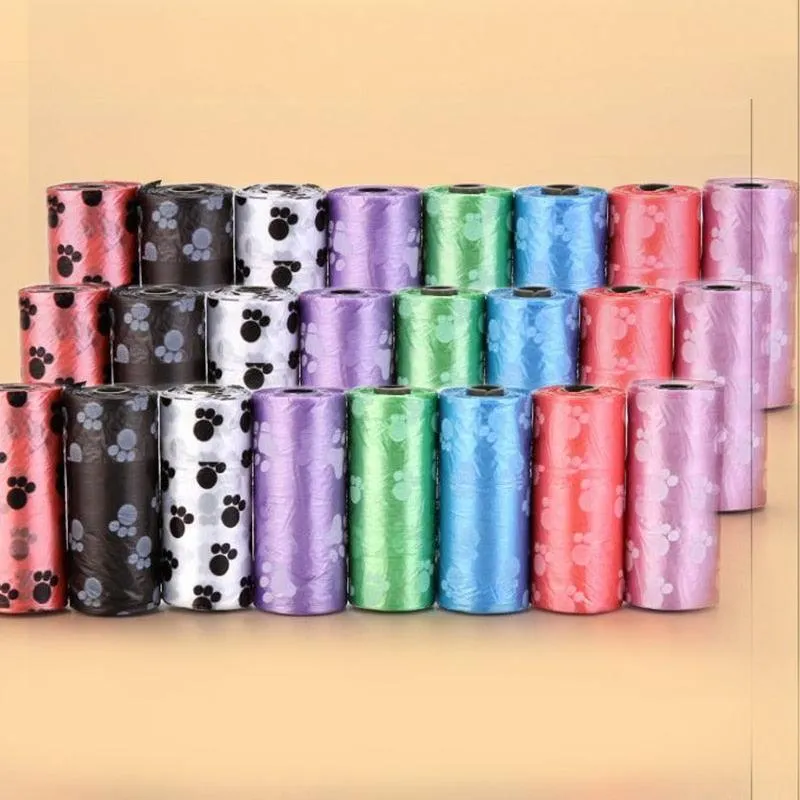 Degradable Plastic Pets Litter Bag Set