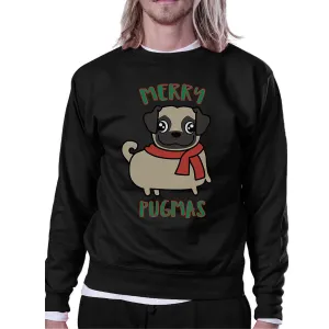 Merry Pugmas Pug Black Sweatshirt