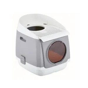 Pakeway Tomcat Cat Litter Box Fully Enclosed Kitty Tray Toilet Odor Control Basin Large - grey