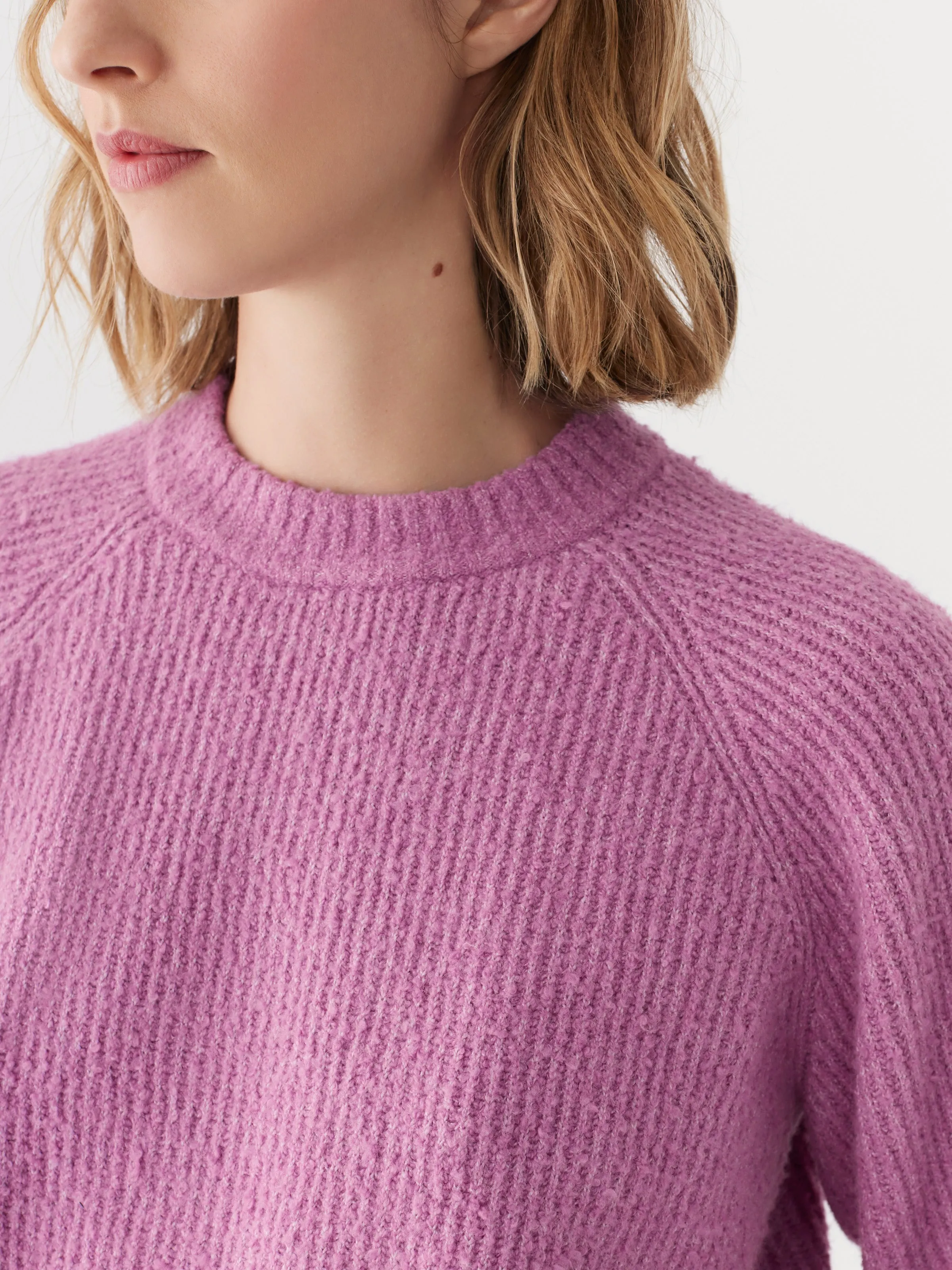 The Seawool® Crewneck Sweater in Mulberry