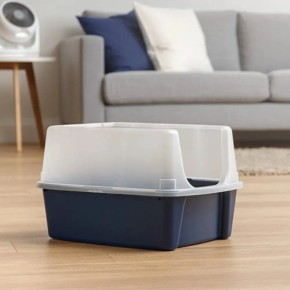 USA Open-Top Cat Litter Box Navy