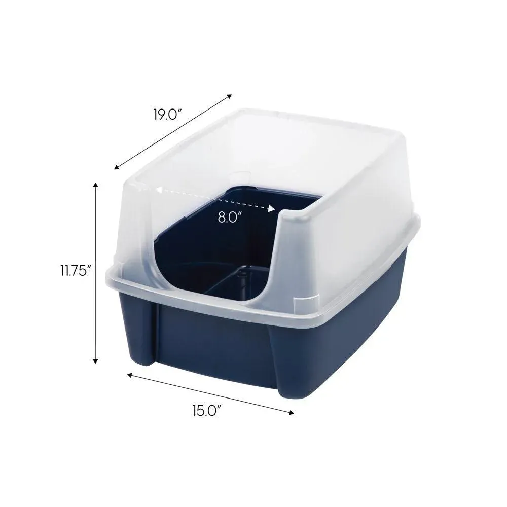 USA Open-Top Cat Litter Box Navy
