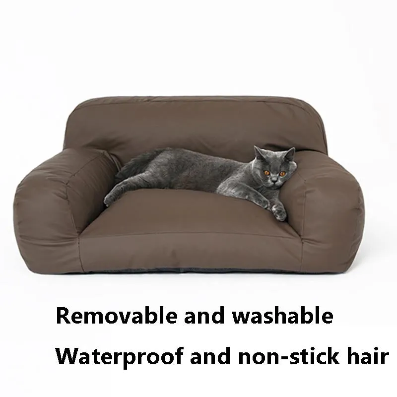 Waterproof Wide Armrest Pet Sofa